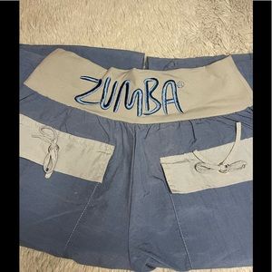 Zumba Fitness. Woman’s. wedge wood blue lightweight small pants.